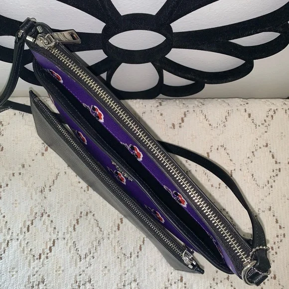 Coach Bramble Rose Crossbody Bag and Black Pouch - Picture 9 of 16